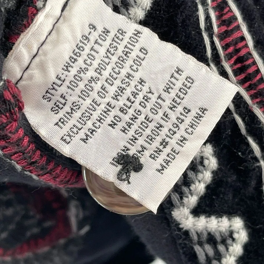 Johnny Was  Workshop Blair Velvet Embroidered Statement Blazer Coat Jacket Small - Image 11