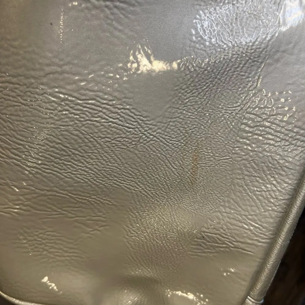 Betsey Johnson Silver Quilted Shoulder Bag - Image 4