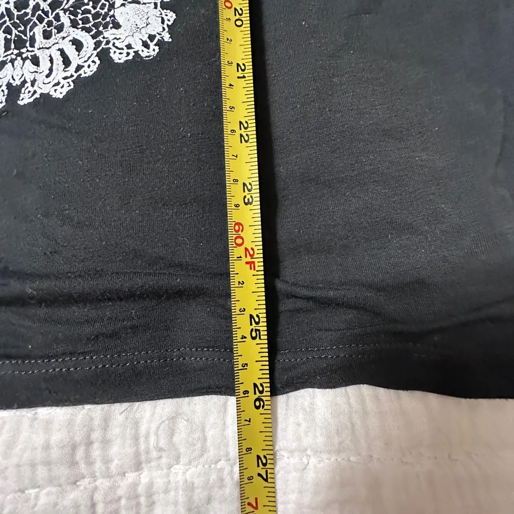 Fifth Sun Black Sheer Skull Tank Top size Medium - Image 7