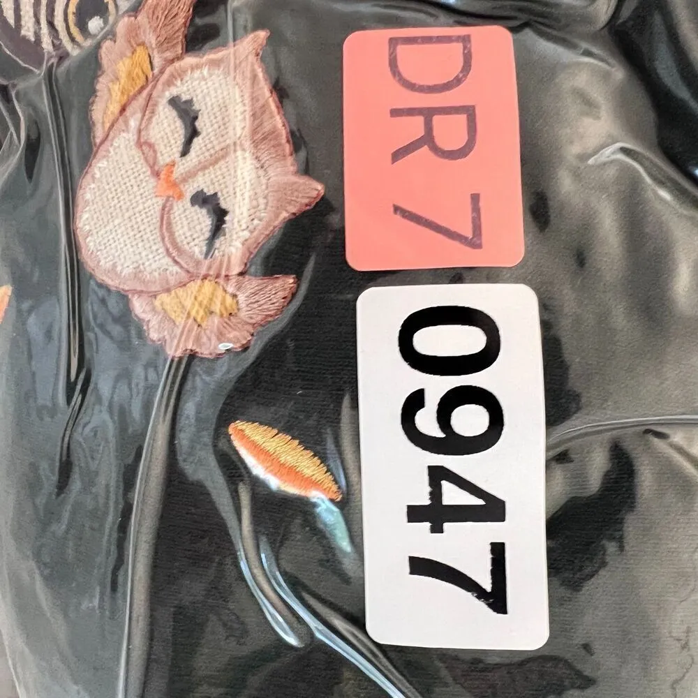 Owl birdie sweater cozy collared sweatshirt comfy green yellow size L Size L - Image 11