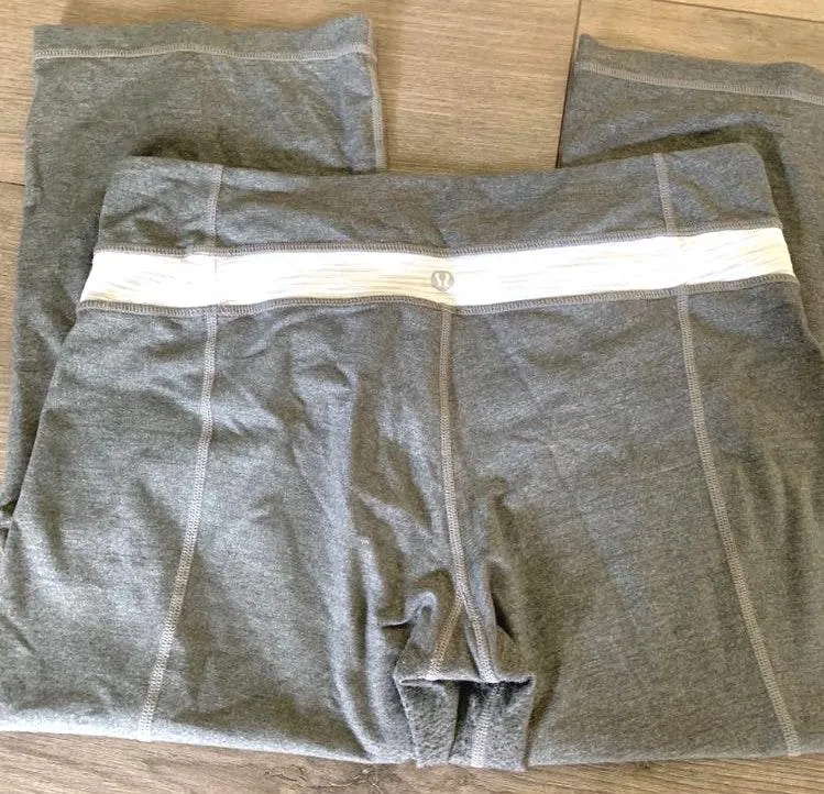 Lululemon Grey Crops - Image 2