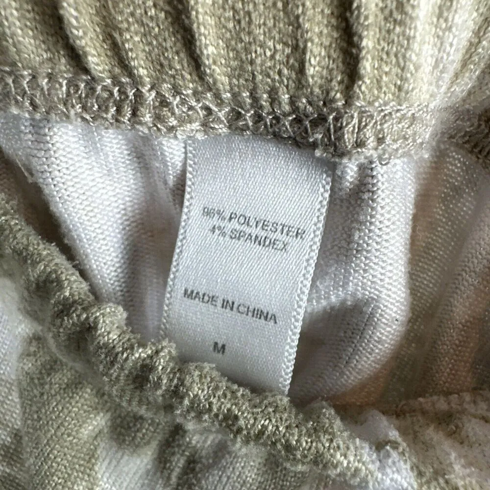 Koolaburra by UGG Cloud Jersey Straight Leg Pajama Size M Cashmere Beige Tie Dye - Image 6