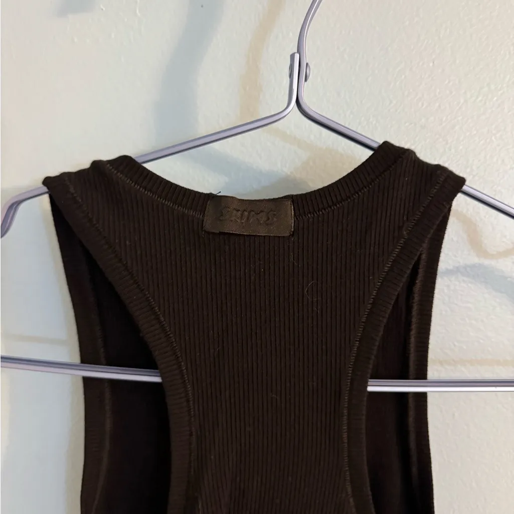 NWT Skims black ribbed high neck tank size M - Image 4