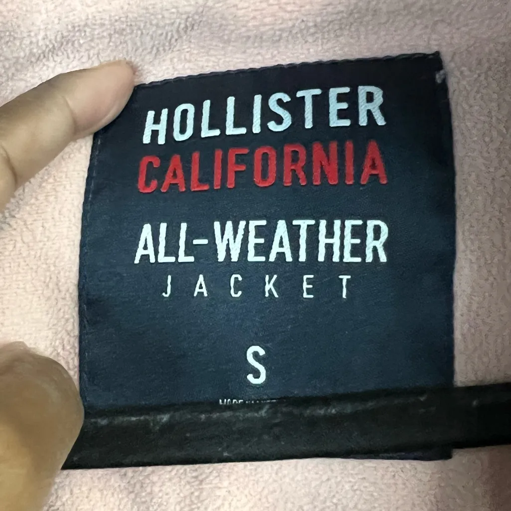 Hollister Women’s California All-Weather hooded blue parka jacket - Size Small - Image 3