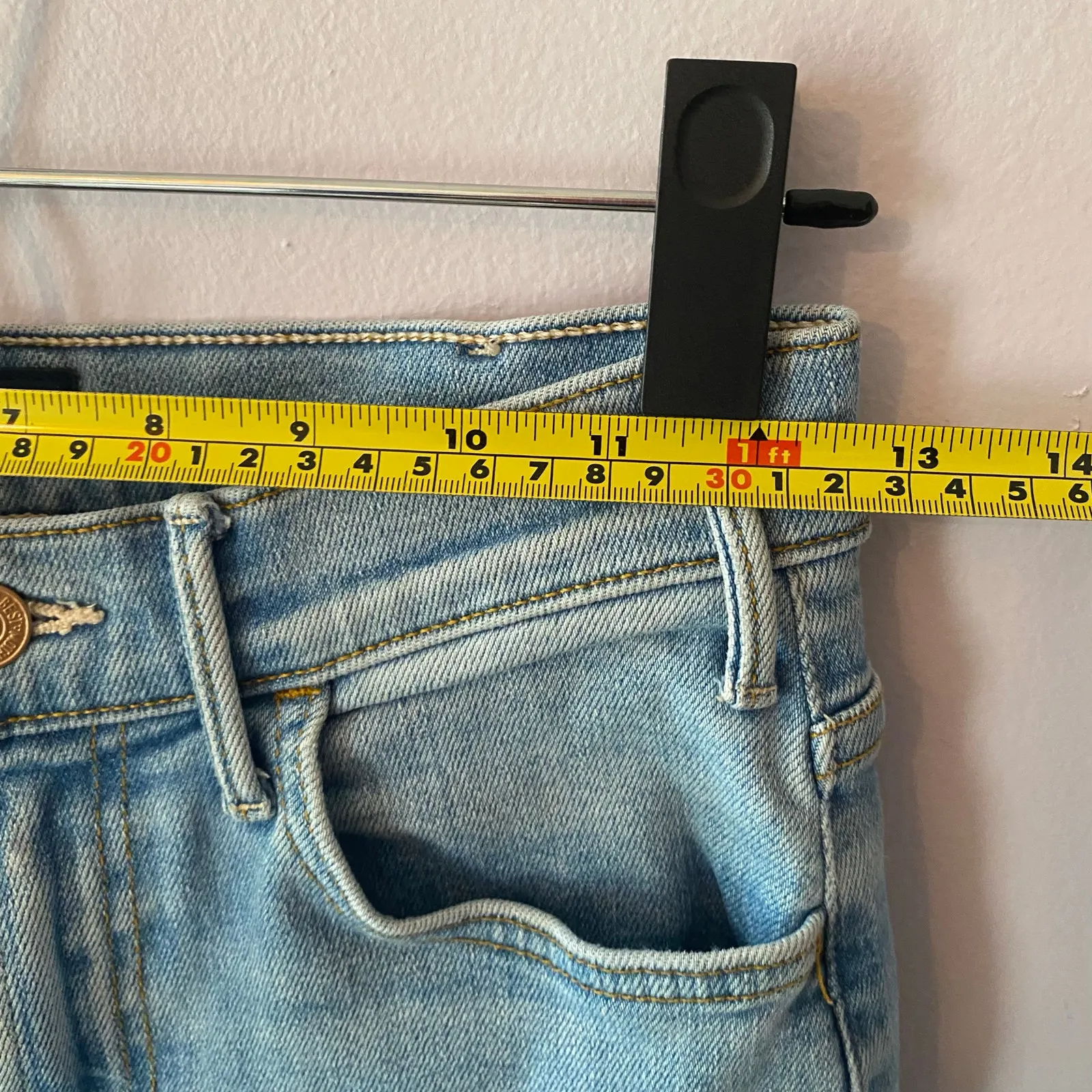 Mother Denim The Hustler Ankle Fray Jeans in High-Life Cropped Women's size 26 - Image 9