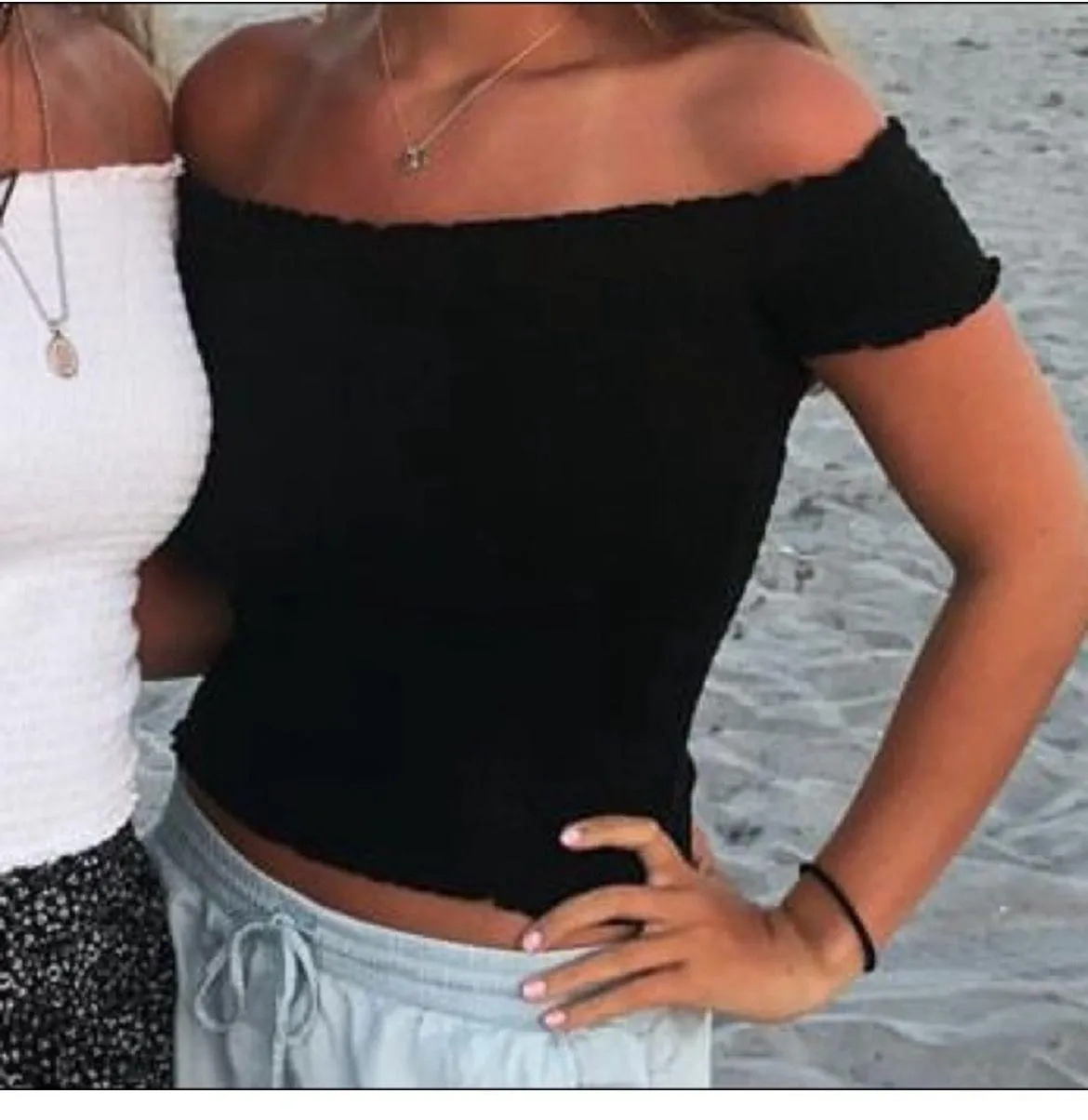 Black Ruched Top - Image 2