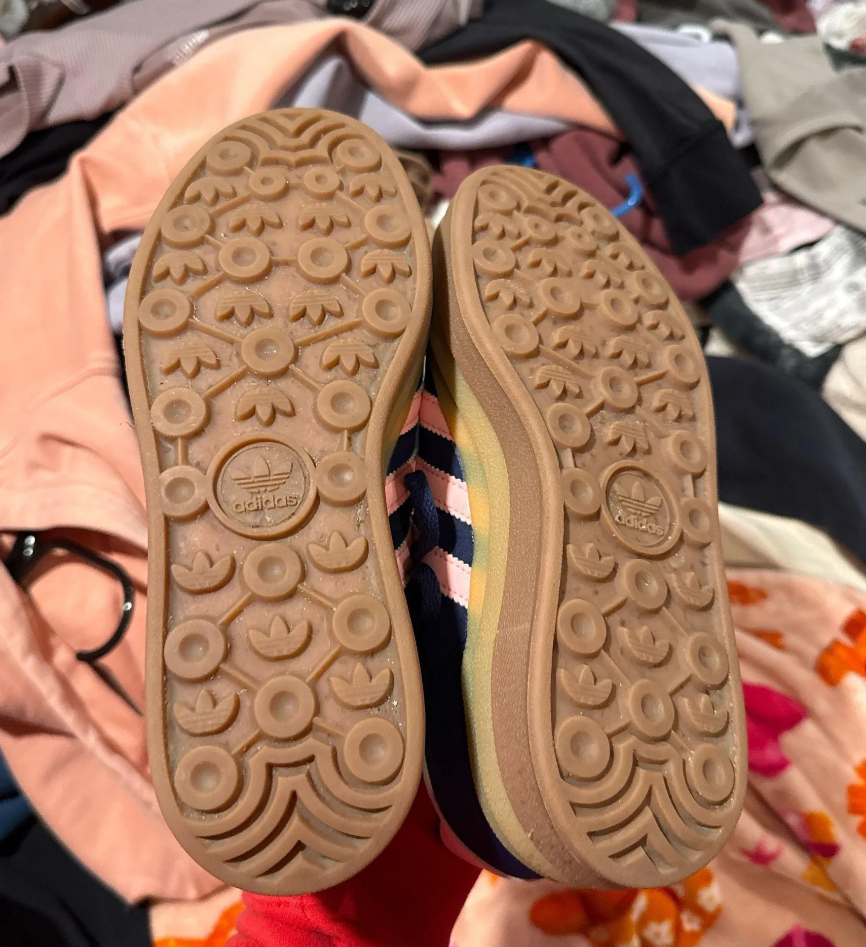 blue and pink adidas gazelles - Image 2