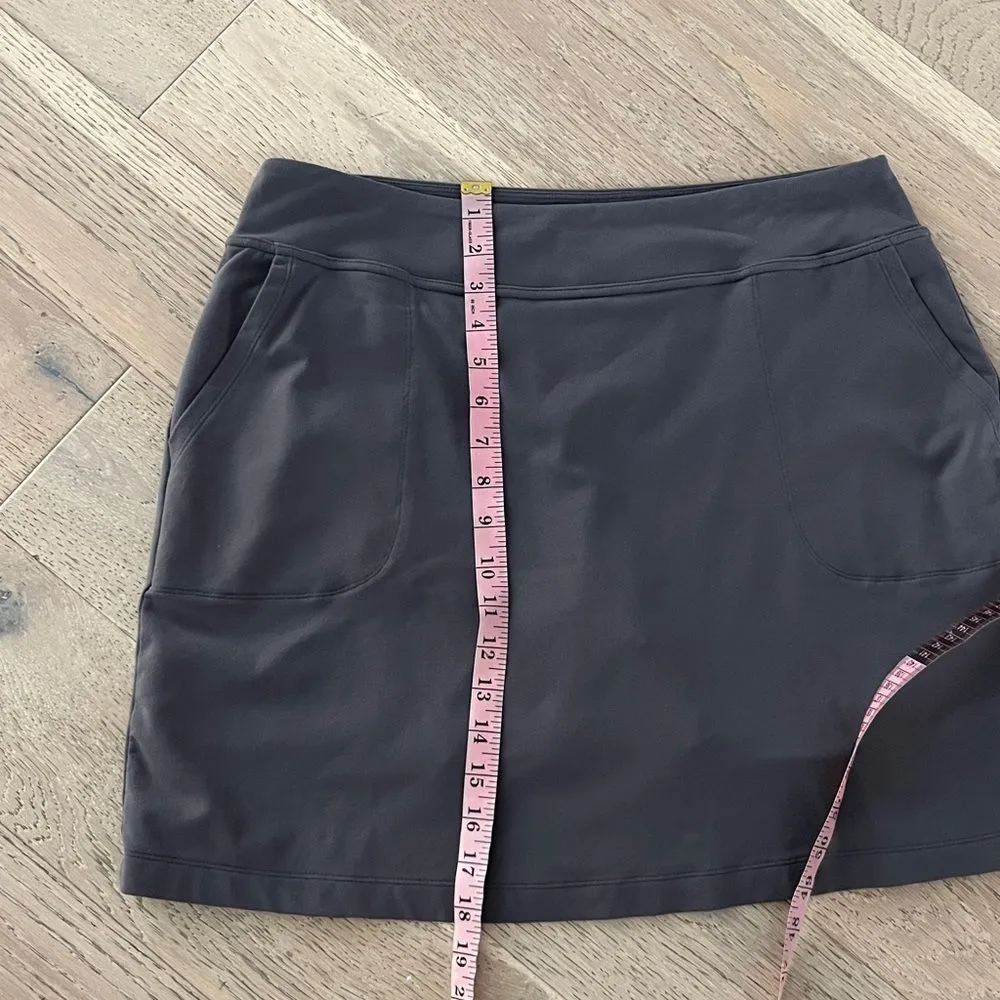 FootJoy Taupe Gray Performance Golf Skort Large Pockets Stretch Activewear - Image 6