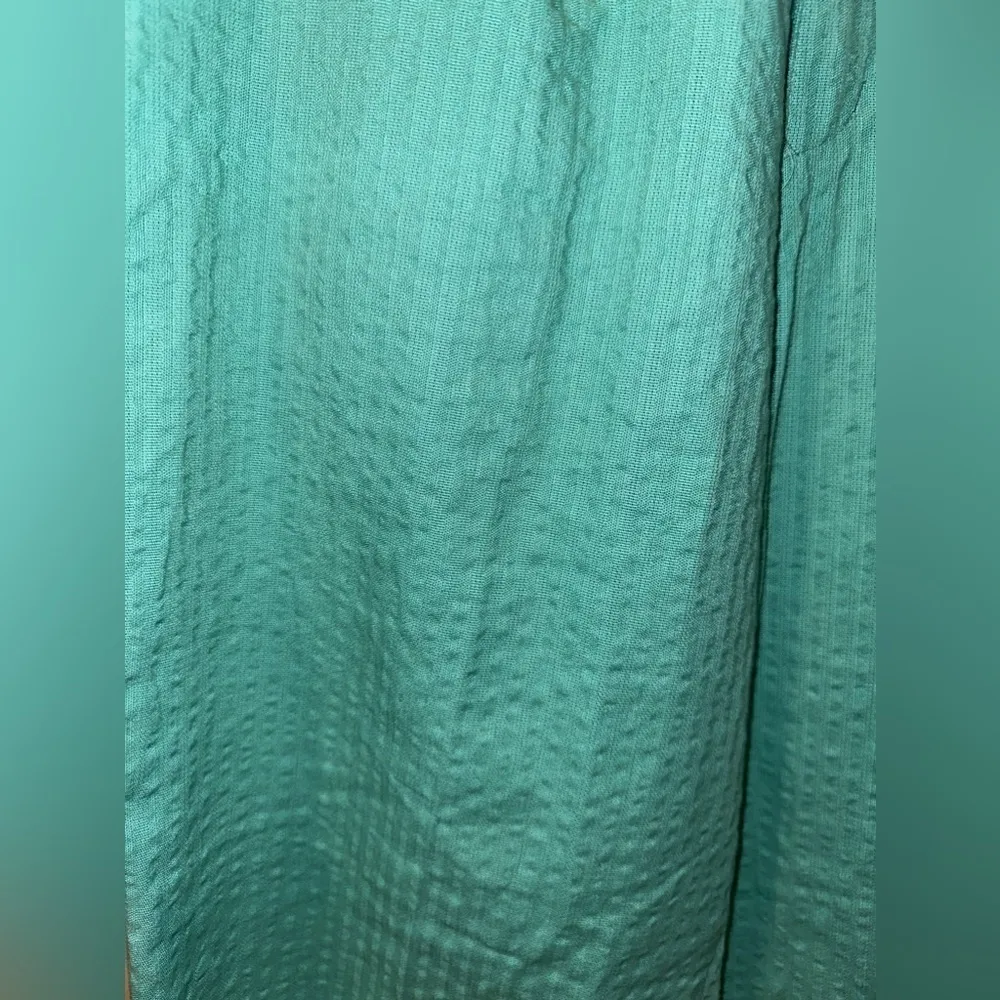 EUC Vintage 80’s Pleated High Rise Green Trousers W. side waist adjustable Sz31 Size 31 - Image 2