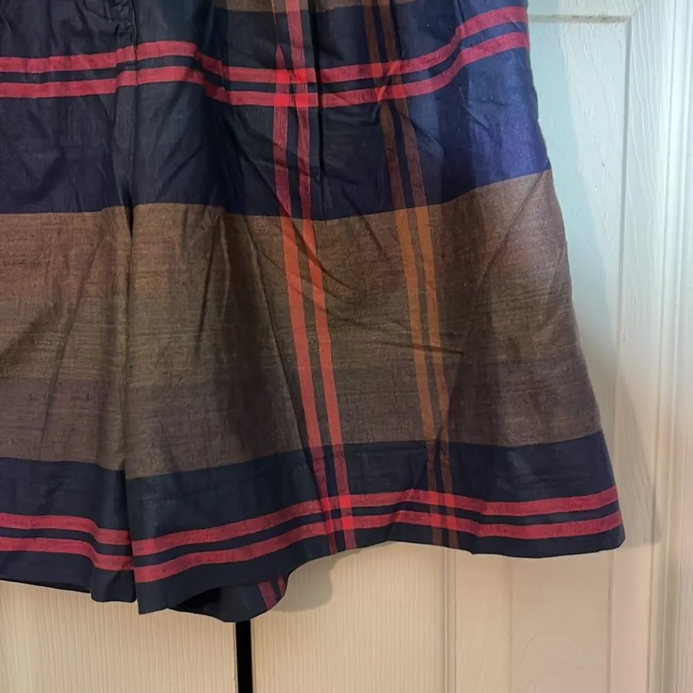 Vintage Just Class Plaid Tartan Shorts 1980s 1990s 28 Inch Waist 100% Cotton - Image 6