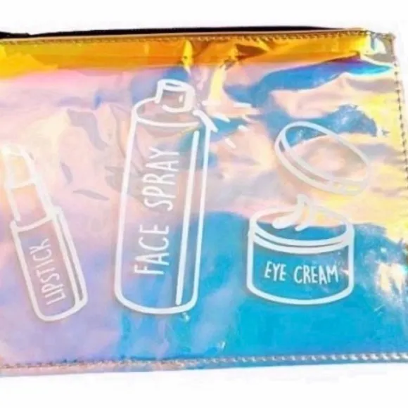 Macy’s Translucent Iridescent Cosmetic Bag - Image 5