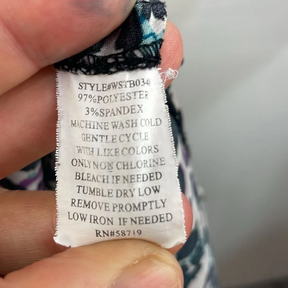 Notations Woman’s Leopard Print Button Down Top short Sleeves size 1X - Image 11