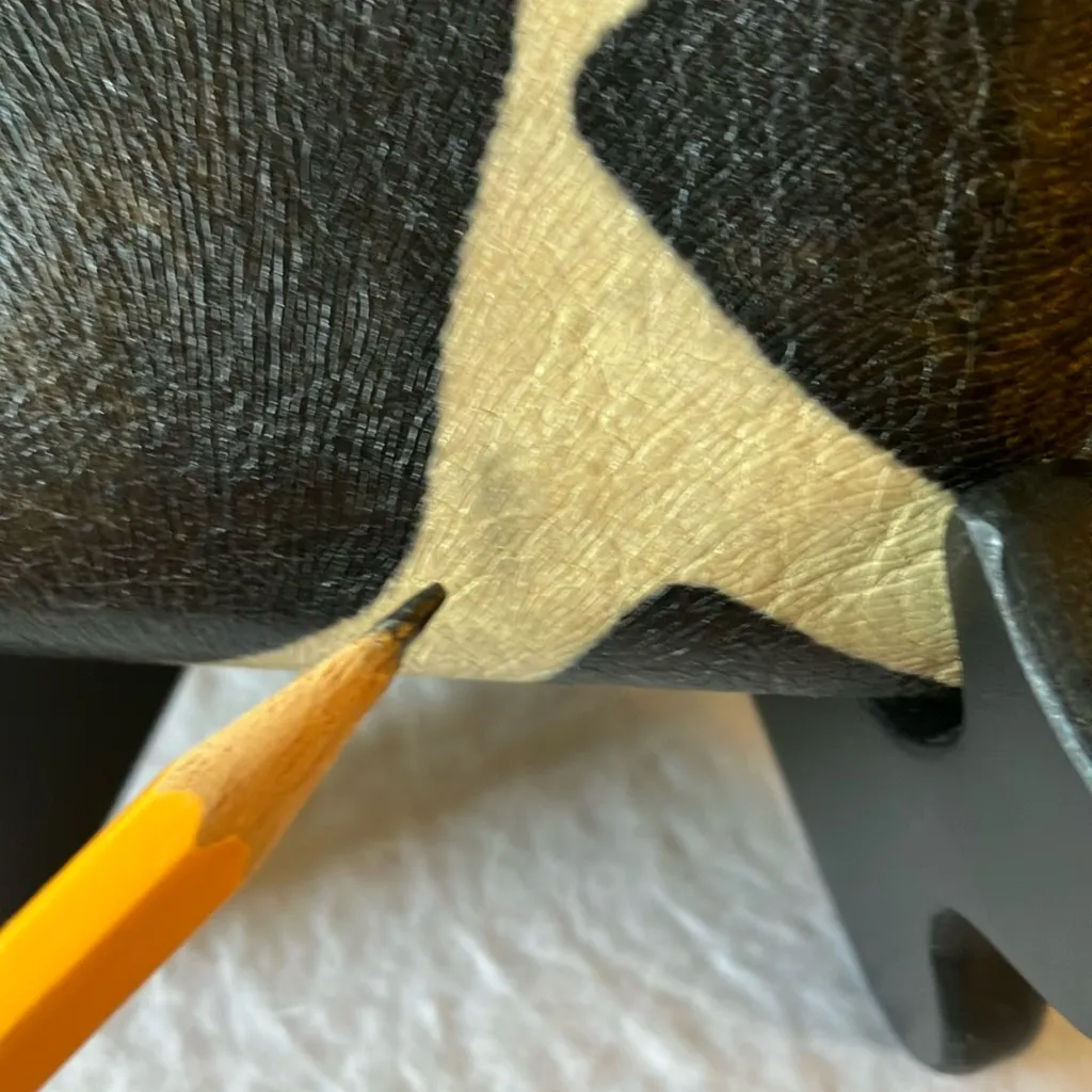 Dooney & Bourke: Vintage Animal Print Leather Wristlet- Gold Tone- flaws - Image 8