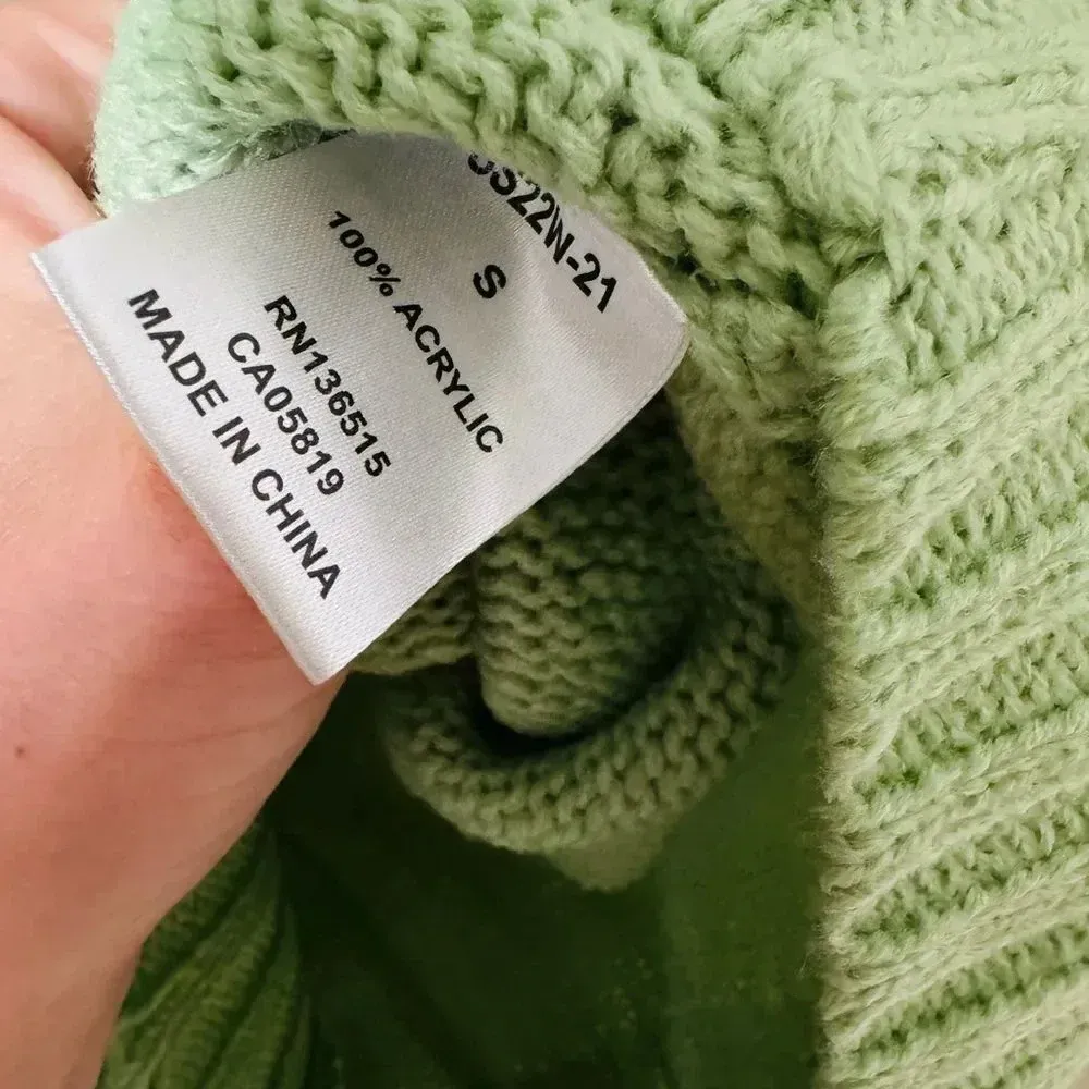 Revolve Sola Turtleneck Stitches & Stripes Green‎ Sweater Size Small - Image 3