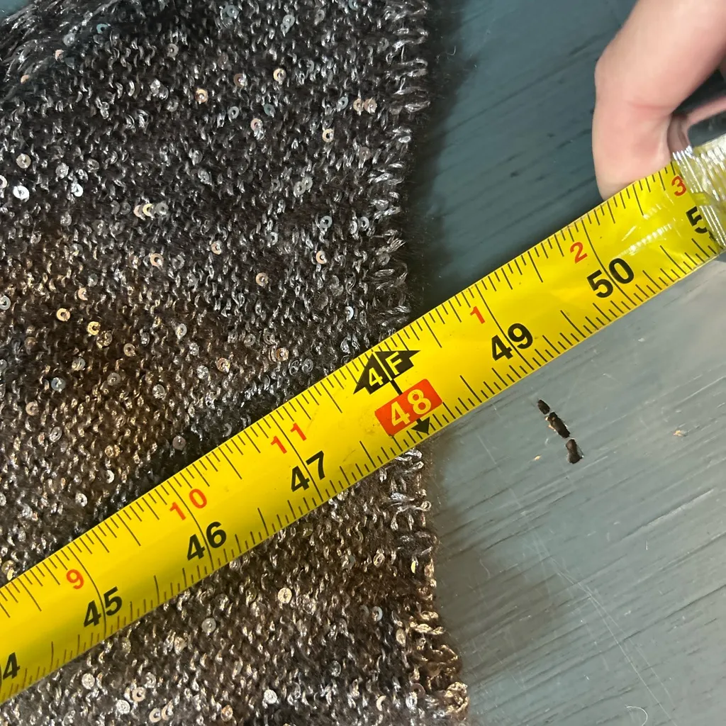 Anne Klein Glittering Silver Poncho | Size 1X - Image 10