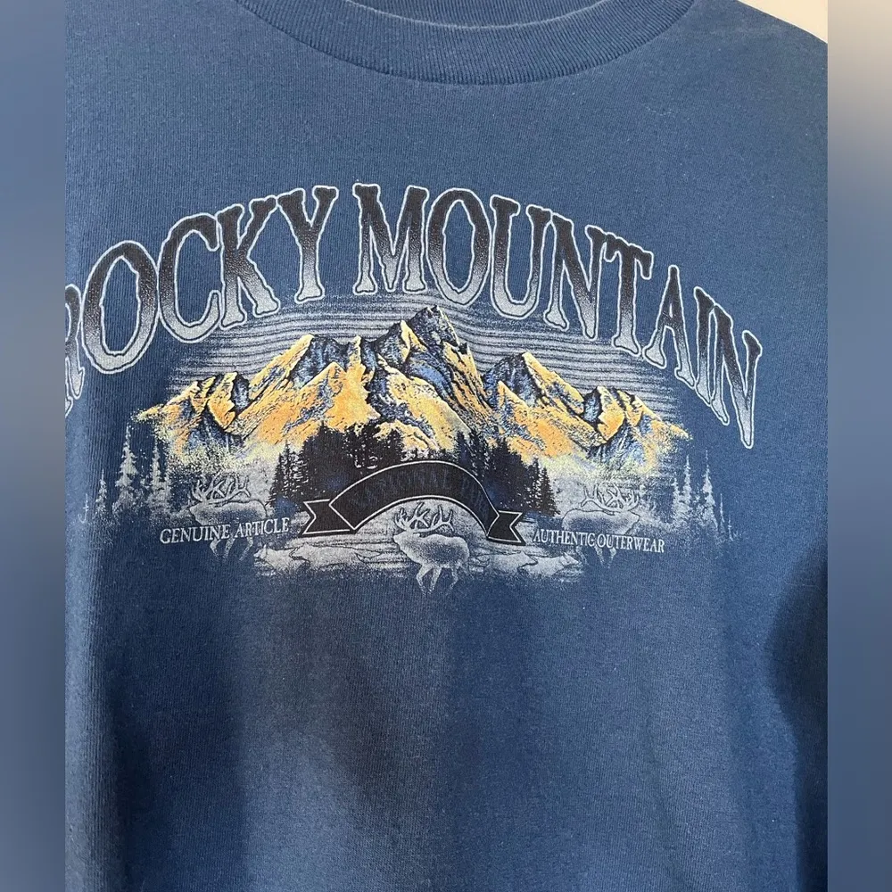 ROCKY MOUNTAIN National Park Vintage Long Sleeve Tee Unisex T - Image 2