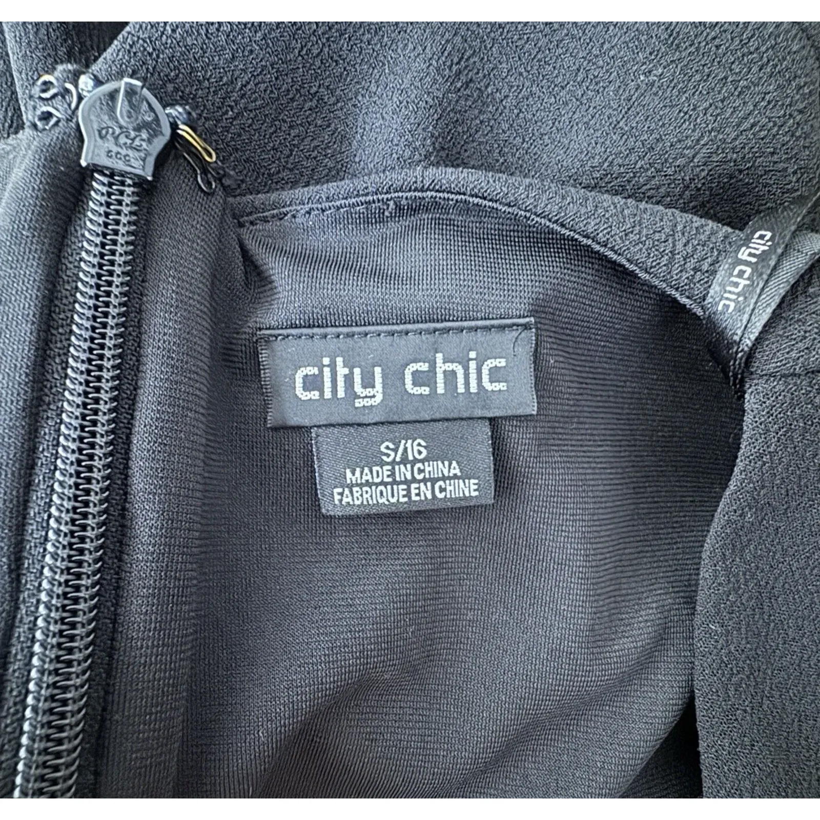 City Chic Jumpsuit Womens 16 Black Neutral Minimalist Office Travel Party Casual - Image 5