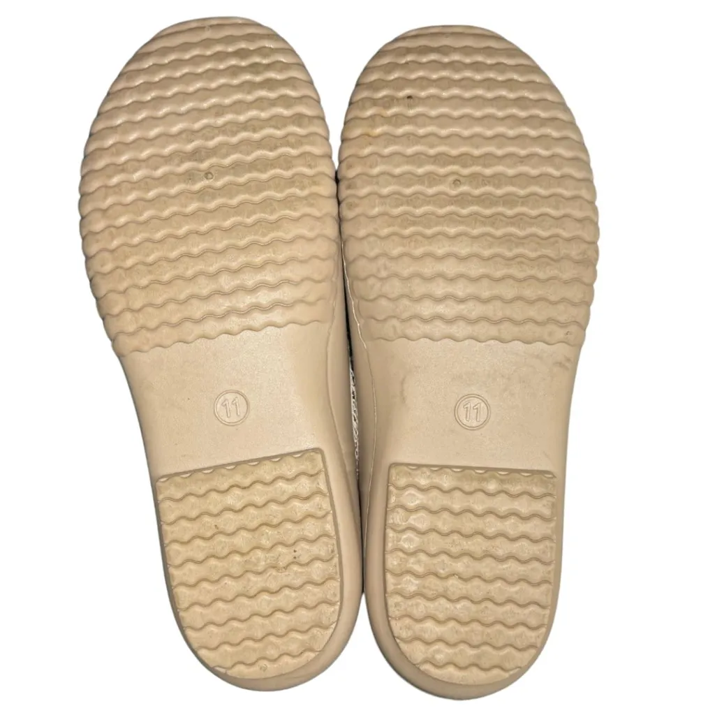 Simply Southern Gold + Tan Floral Duck Boots Women's Size 11 - Image 7