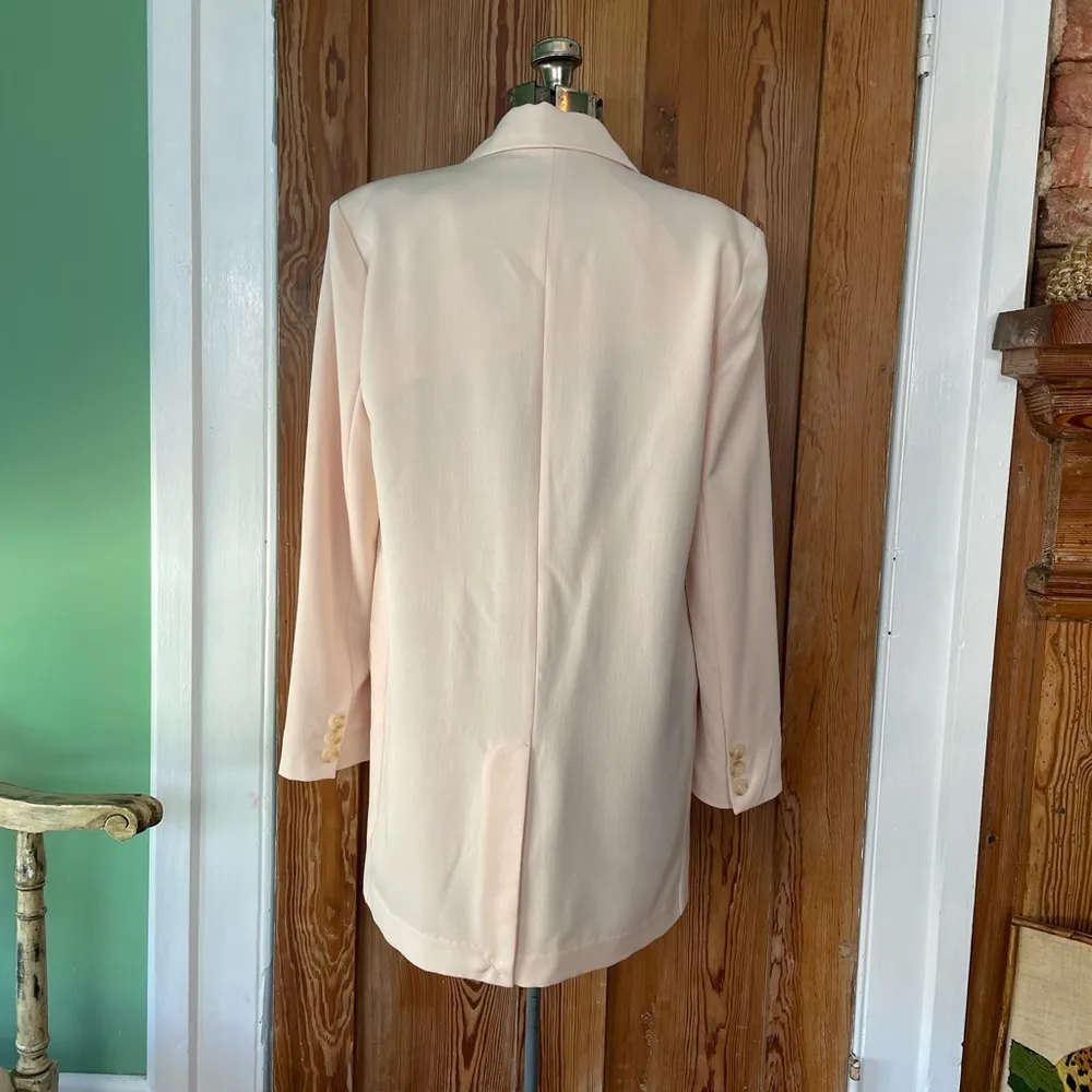 BB DAKOTA Dressed To Thrill Blush Ivory Blazer Jacket or Dress - Image 8