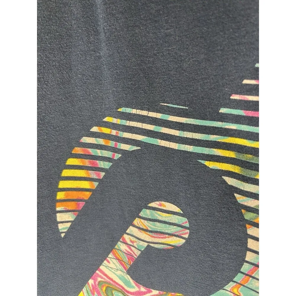 Peloton  Women’s Blue Racerback Logo Graphic Muscle Tank Top Size Medium - Image 4