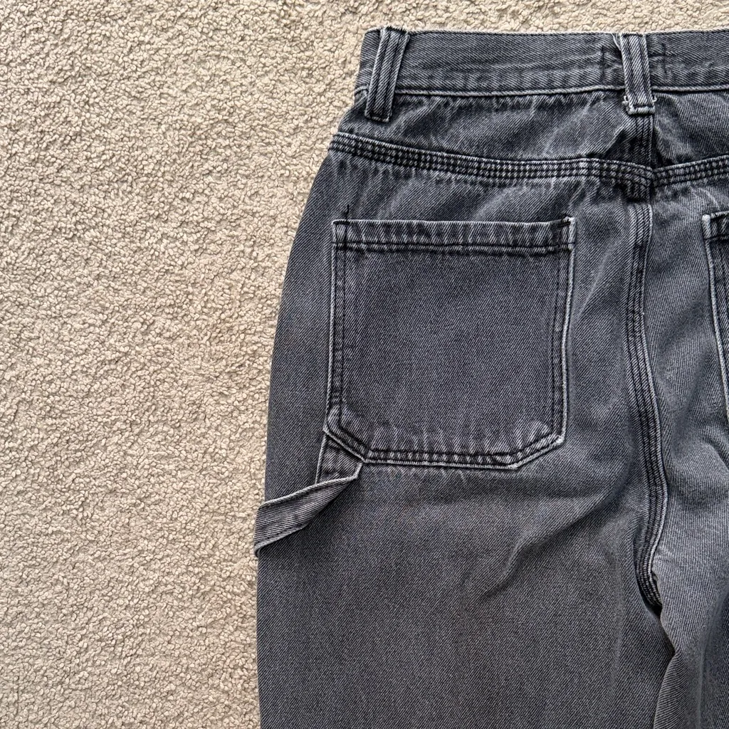 Women's Gray Flare Jeans - Image 7