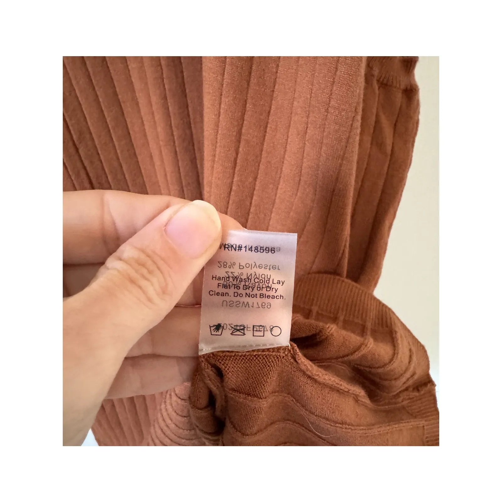 Universal Standard Ribbed Knit Sweater Vest Brown Size 3XL NEW - Image 9