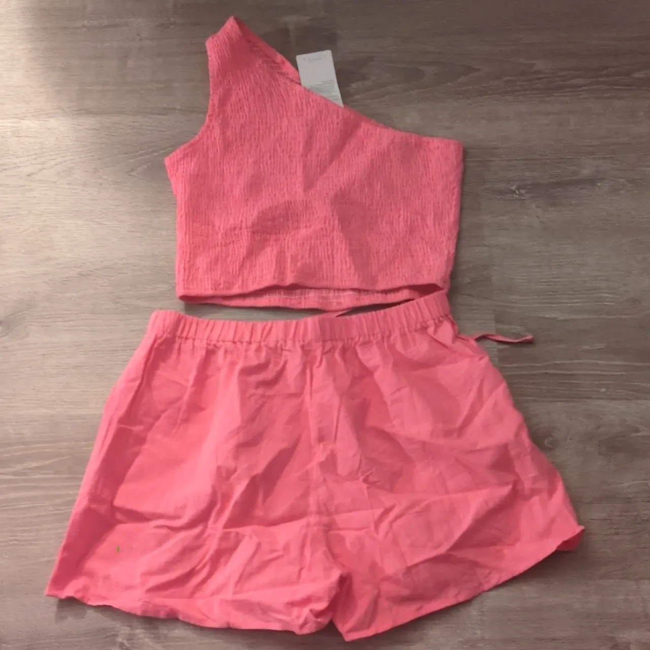 PrettyGarden 2 Piece Set One Shoulder Crop Top And Shorts Size Large - Image 5