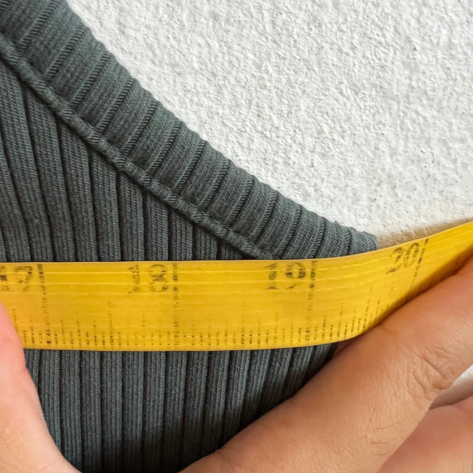 Old Navy Green Ribbed Tank Top Y2K Retro Indie Minimalist Soft‎ Girl XL - Image 6