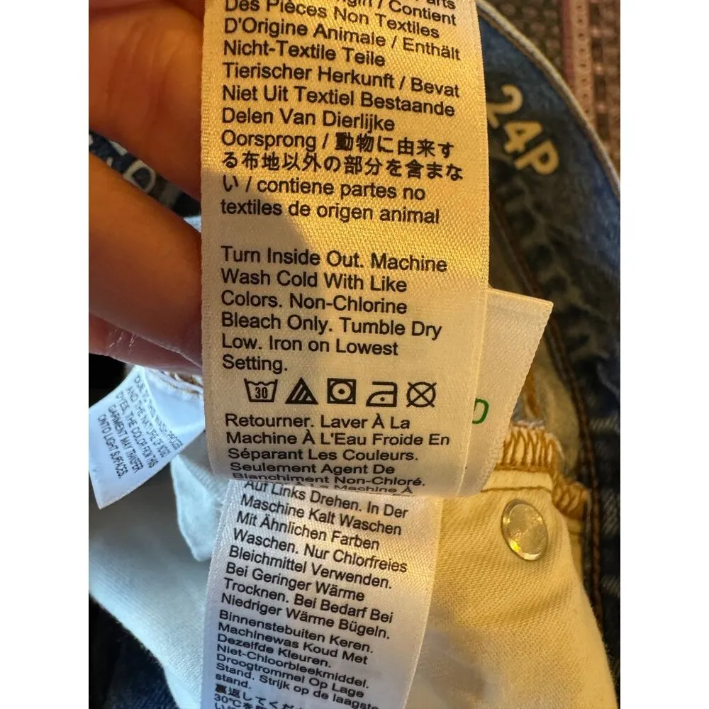 J Crew Jeans Women 24 Petite Blue Medium‎ Wash Distressed Slouchy Boyfriend - Image 13