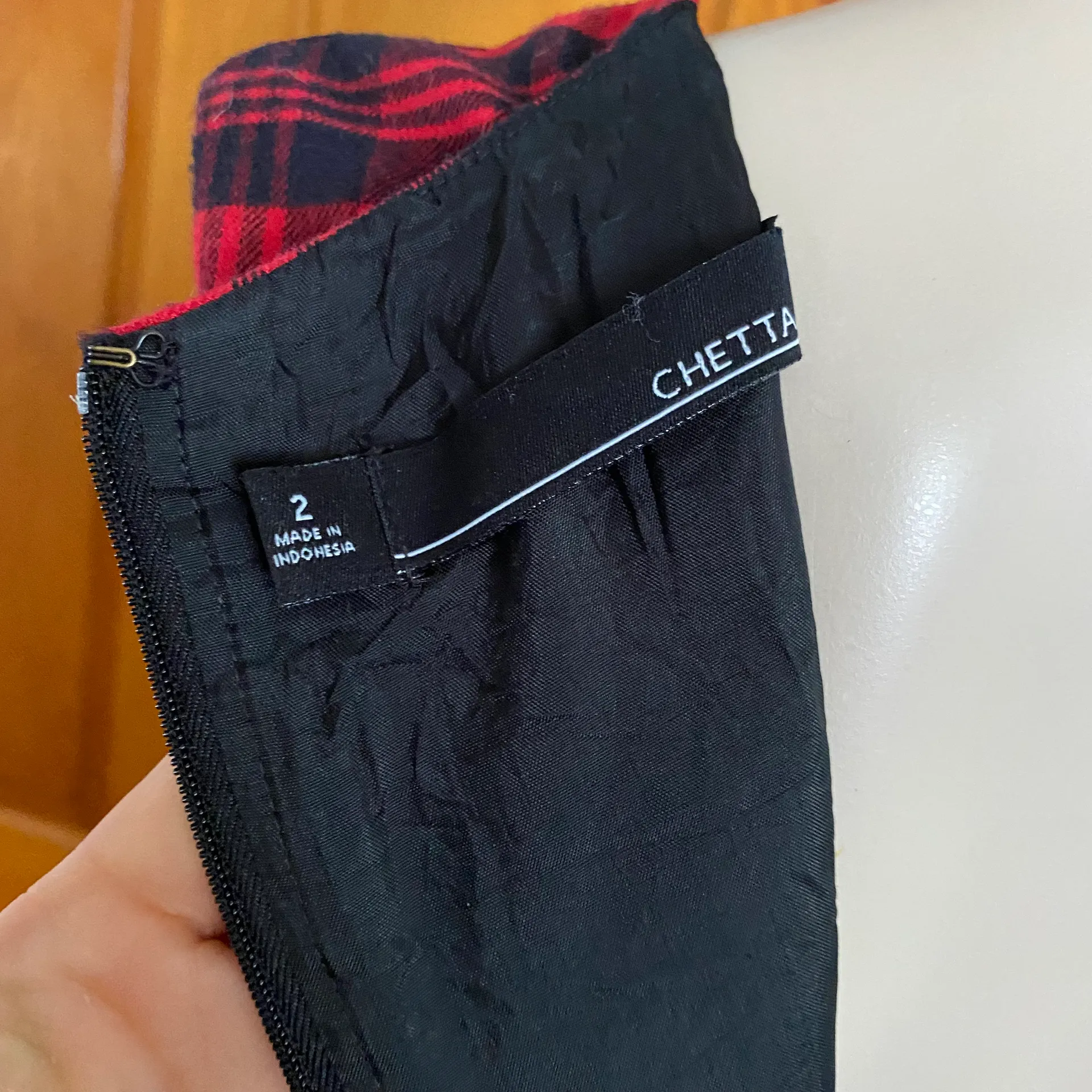 Red Black Lumberjack Buffalo Plaid Lace Sheath Dress 2 - Image 7