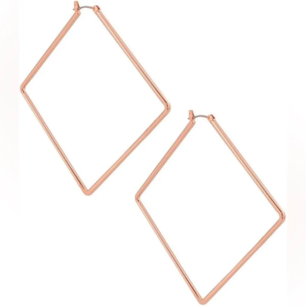 Uncommon James Rose Gold Girl Boss Hoop Earrings - Image 2