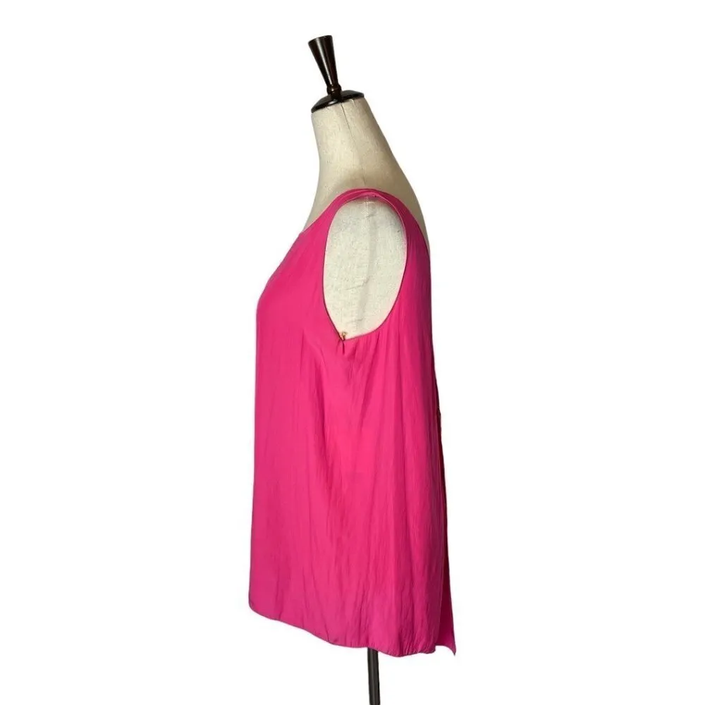 Ramy Brook Pink Sleeveless River Open Back‎ Blouse Size S - Image 6