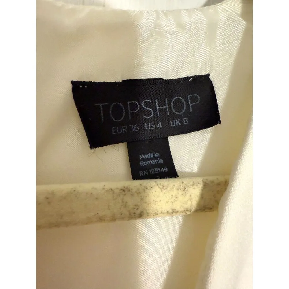 Topshop White Sleeveless Romper - Image 3