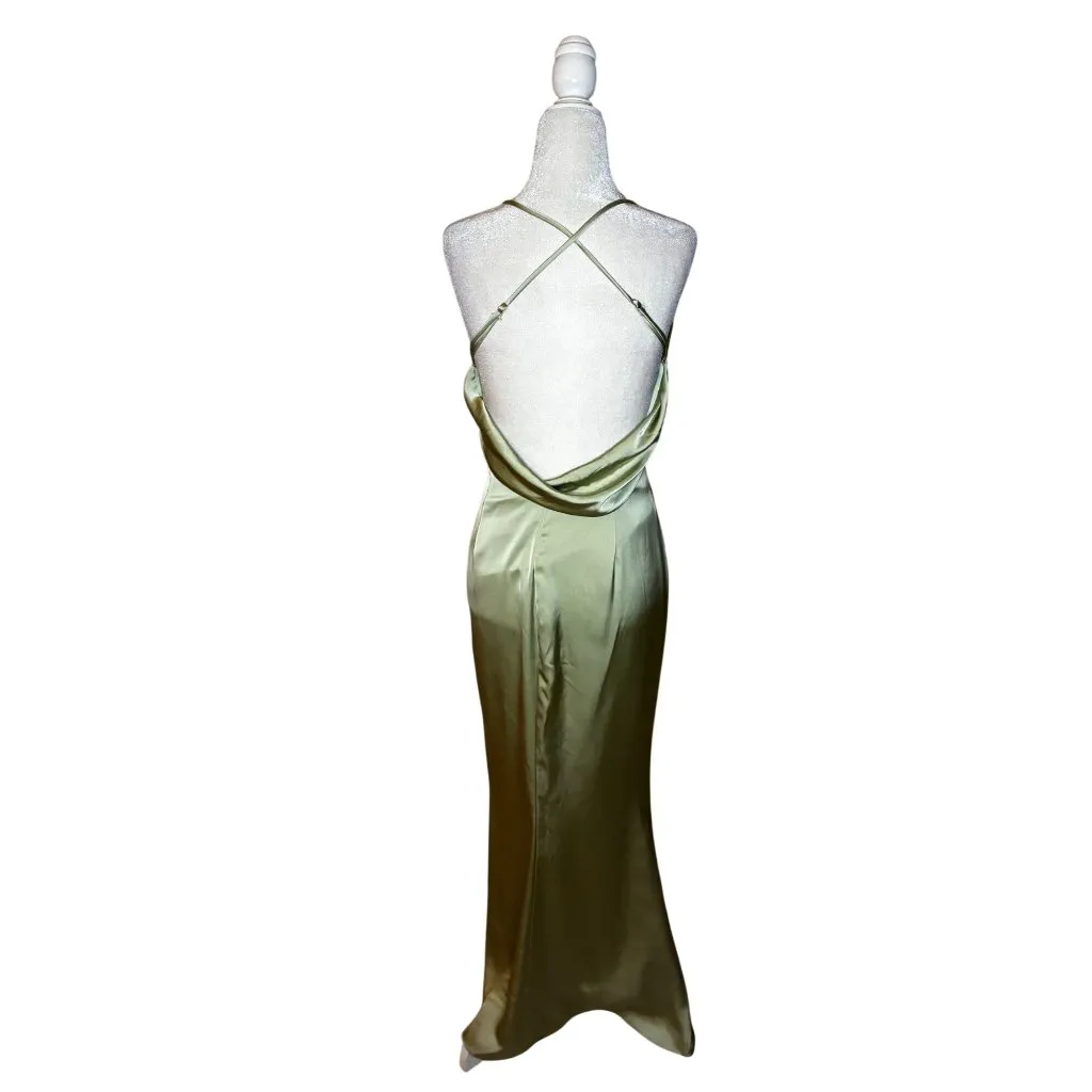 Katie May Ryder Gown in Sage Green Small Womens Long Maxi Dress - Image 7