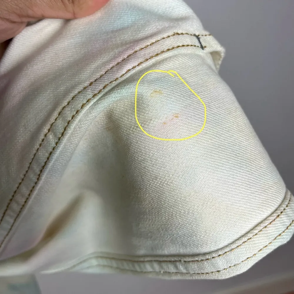 Free People Tie Dye Denim Trucker Jacket - Image 6