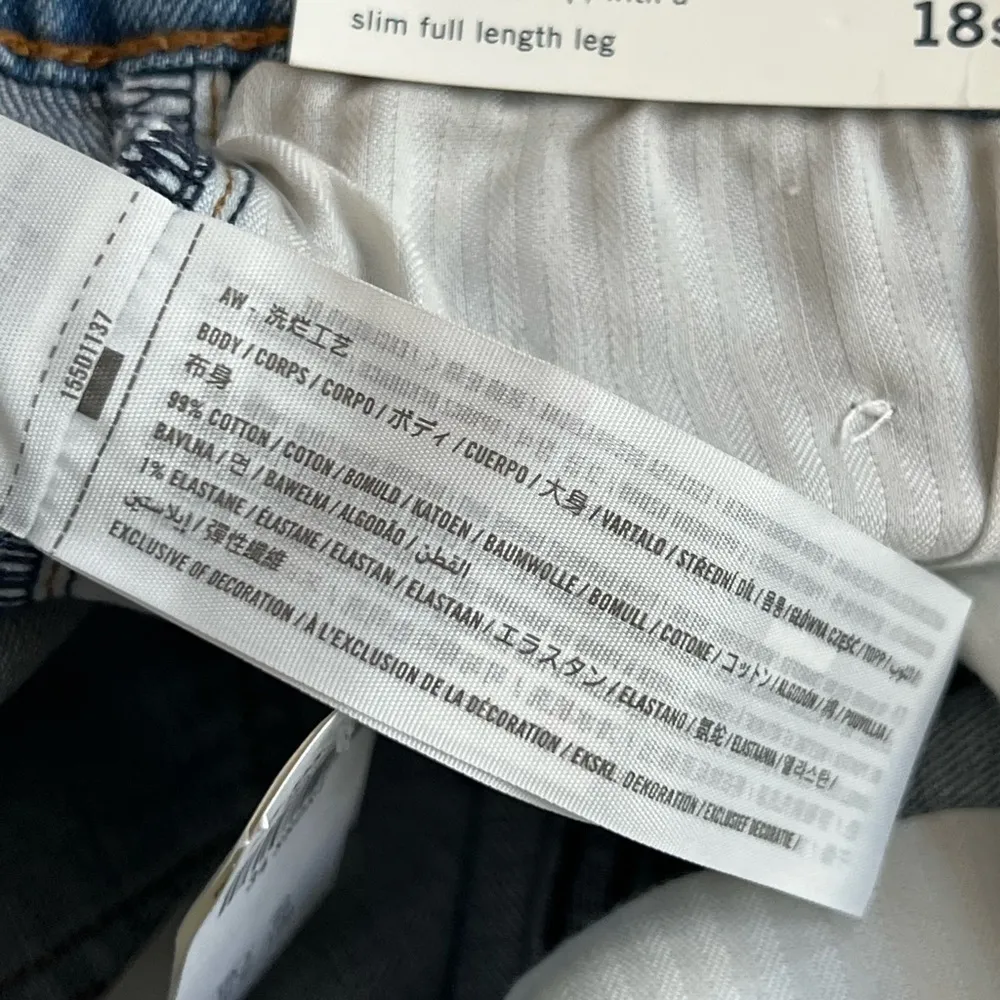 NWT Abercrombie & Fitch 90s Ultra High Rise Crossover Waist Slim Straight | 18S - Image 14