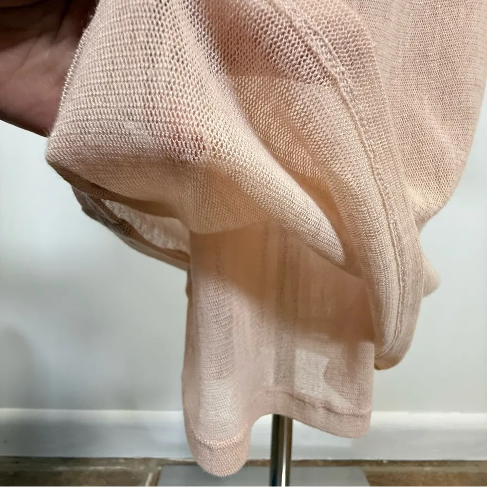 Alice + Olivia Air By Stacey Bendet Elegant Nude Long Sleeve Dress Size XS - Image 7