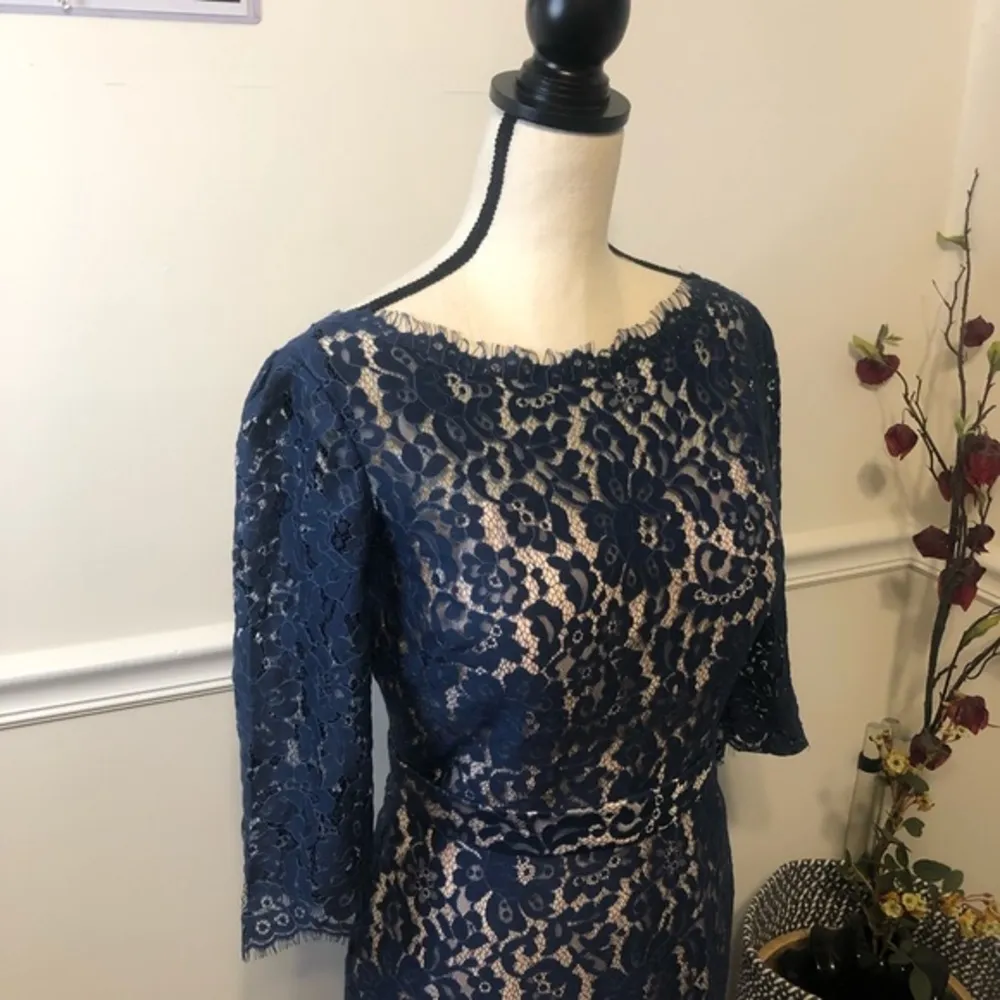 Christina Wu Lace Overlay Cocktail Dress 10 - Image 8