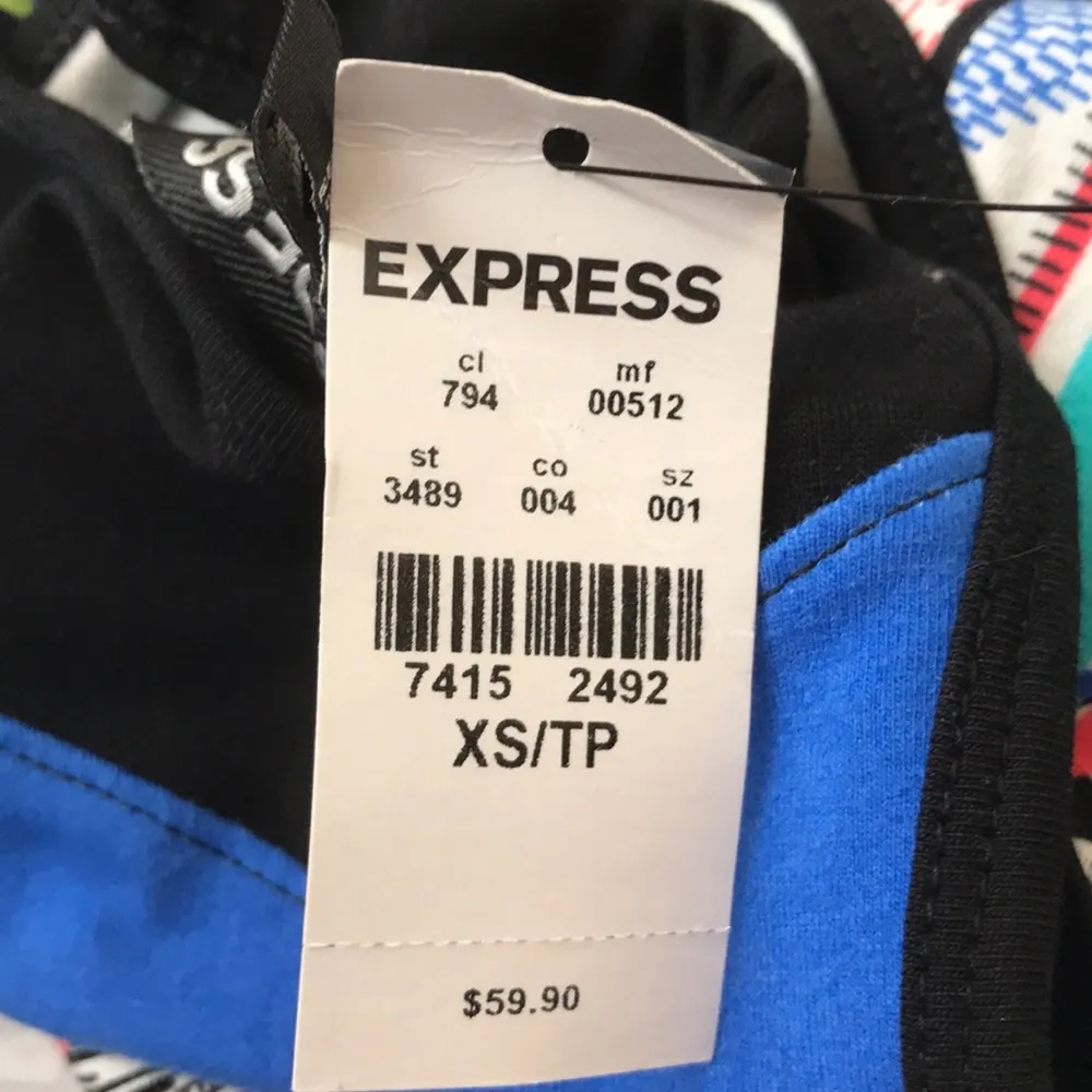 Express Printed Bodycon Dress New With Tags - Image 4