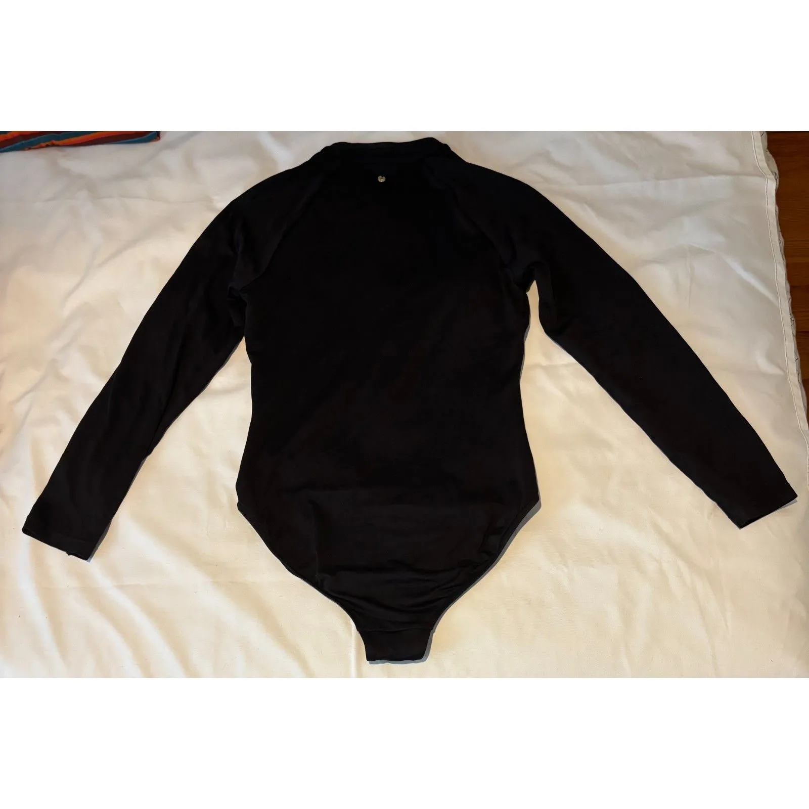 SEAFOLLY Womens Zip Front Swimsuit Surfsuit One Piece Size 12 Black Long Sleeve - Image 4