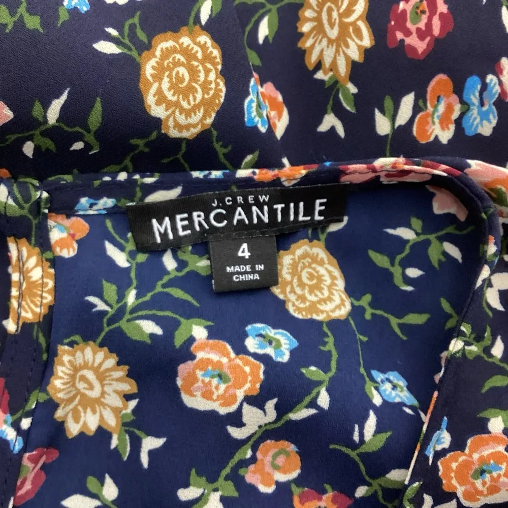 J. Crew Mercantile Ruched Waist Dress In Vintage Floral Size 4 - Image 10