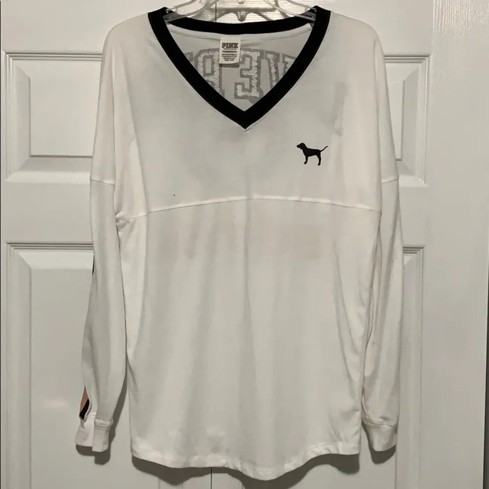 Vs pink sequin bling jersey long sleeve XS - Image 2