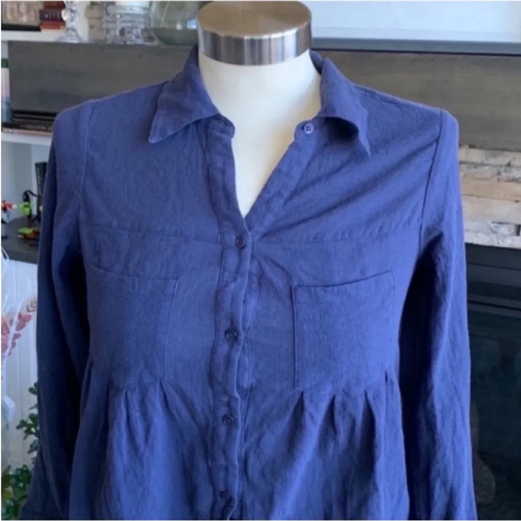 Joie Cotton Gauze Button Shirt - Image 2