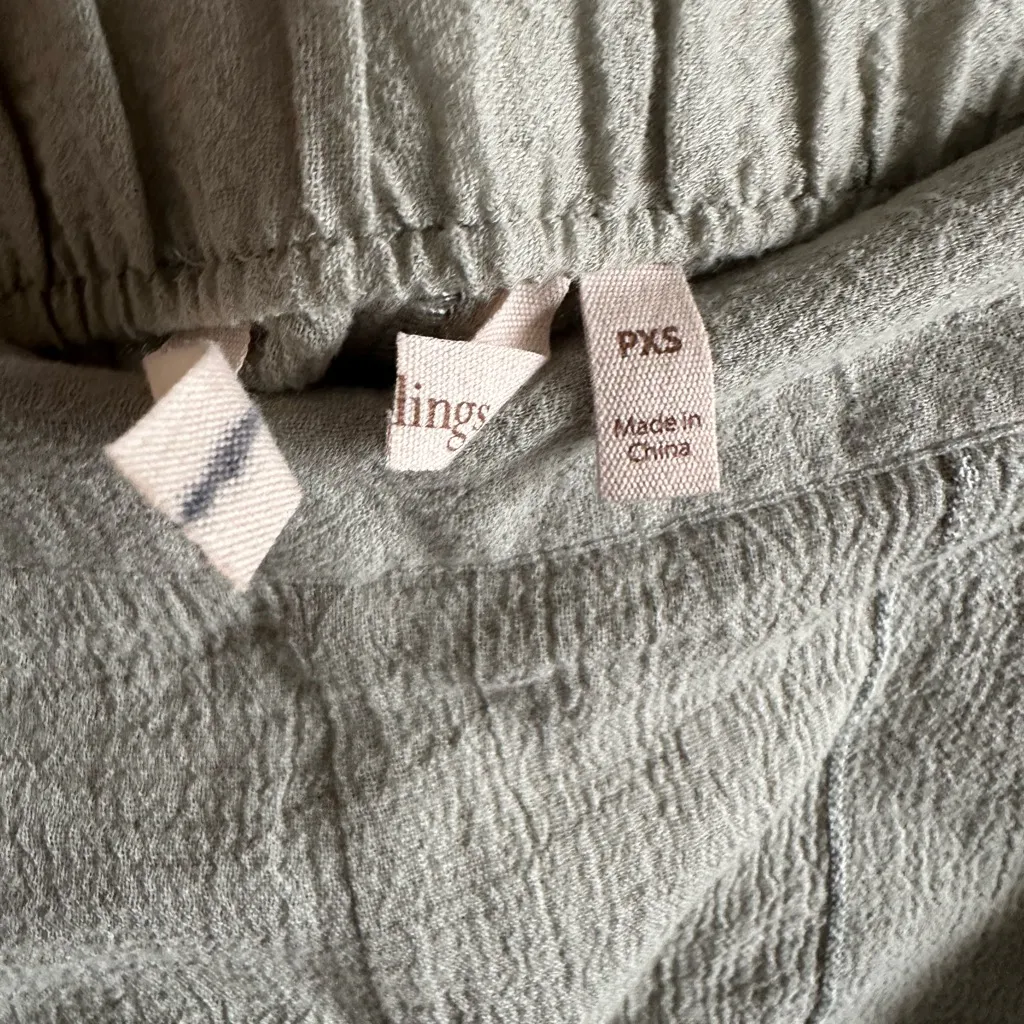 SOFT SURROUNDINGS Mint Green Women's WIDE LEG Lettuce crinkle trim. Size undefined - Image 3