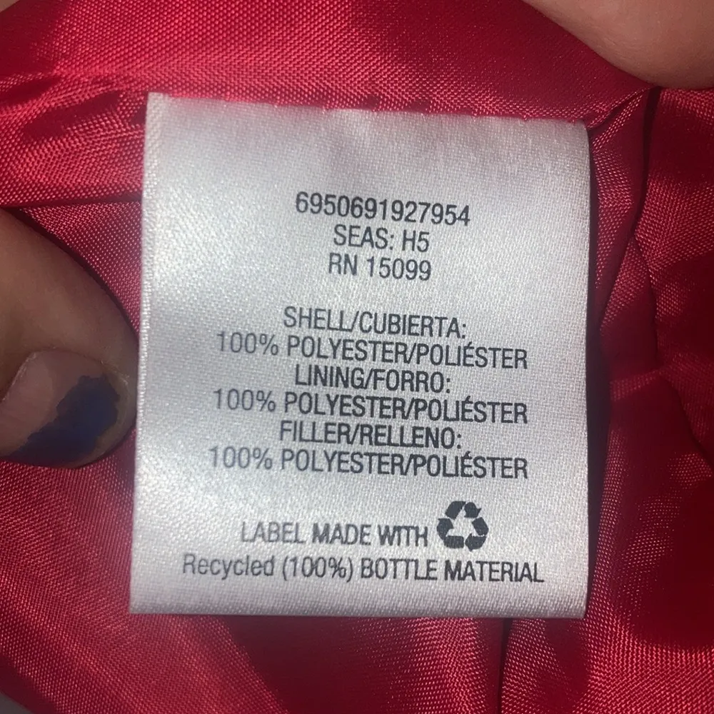 Red Laura Scott Quilted Puffer Vest Size SP - Image 6