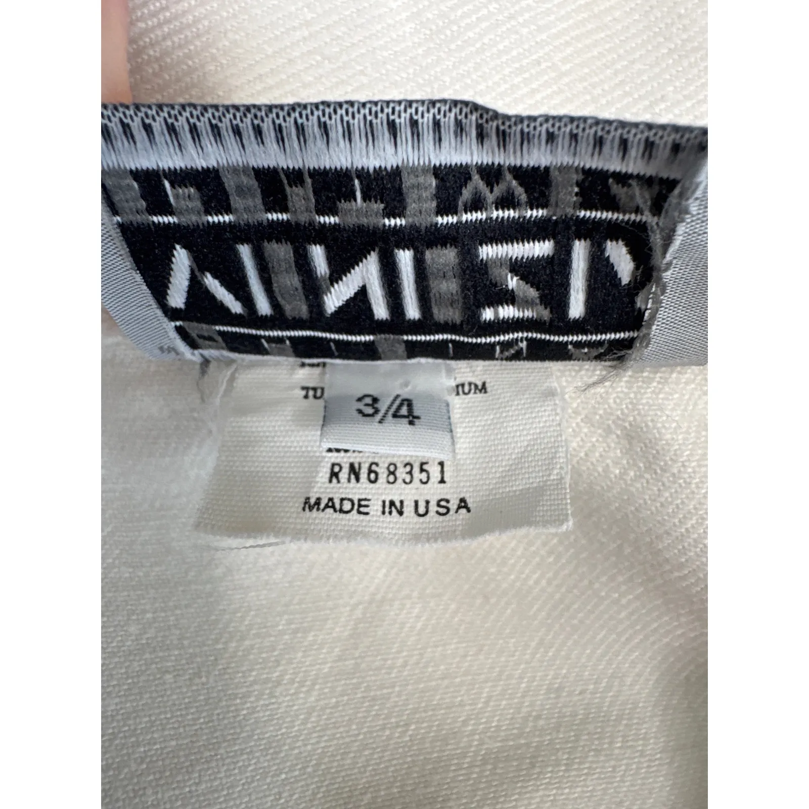 Vintage Venezia Sportswear White Denim Jumpsuit 80s Power Suit Cinched Waist XXS - Image 10