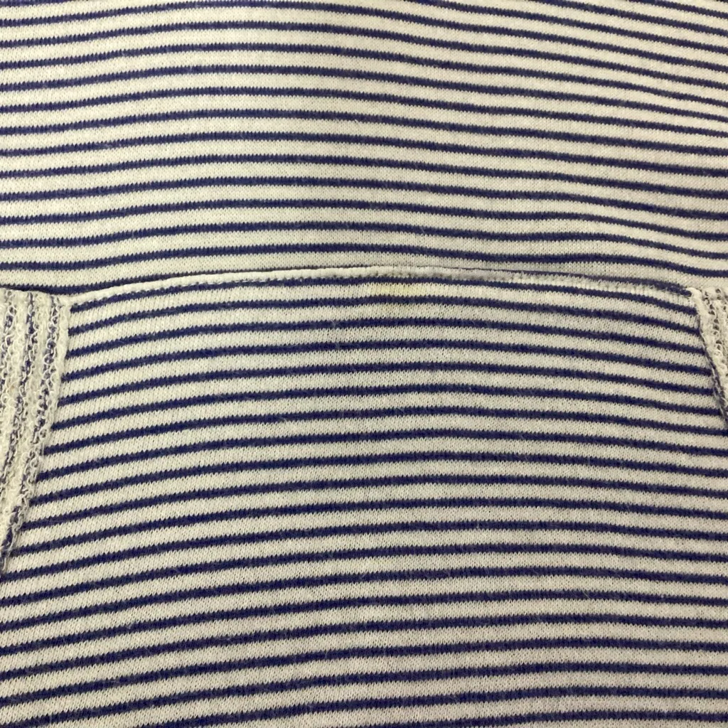 Marc New York Striped Short Sleeve Hoodie Size XL Blue - Image 7