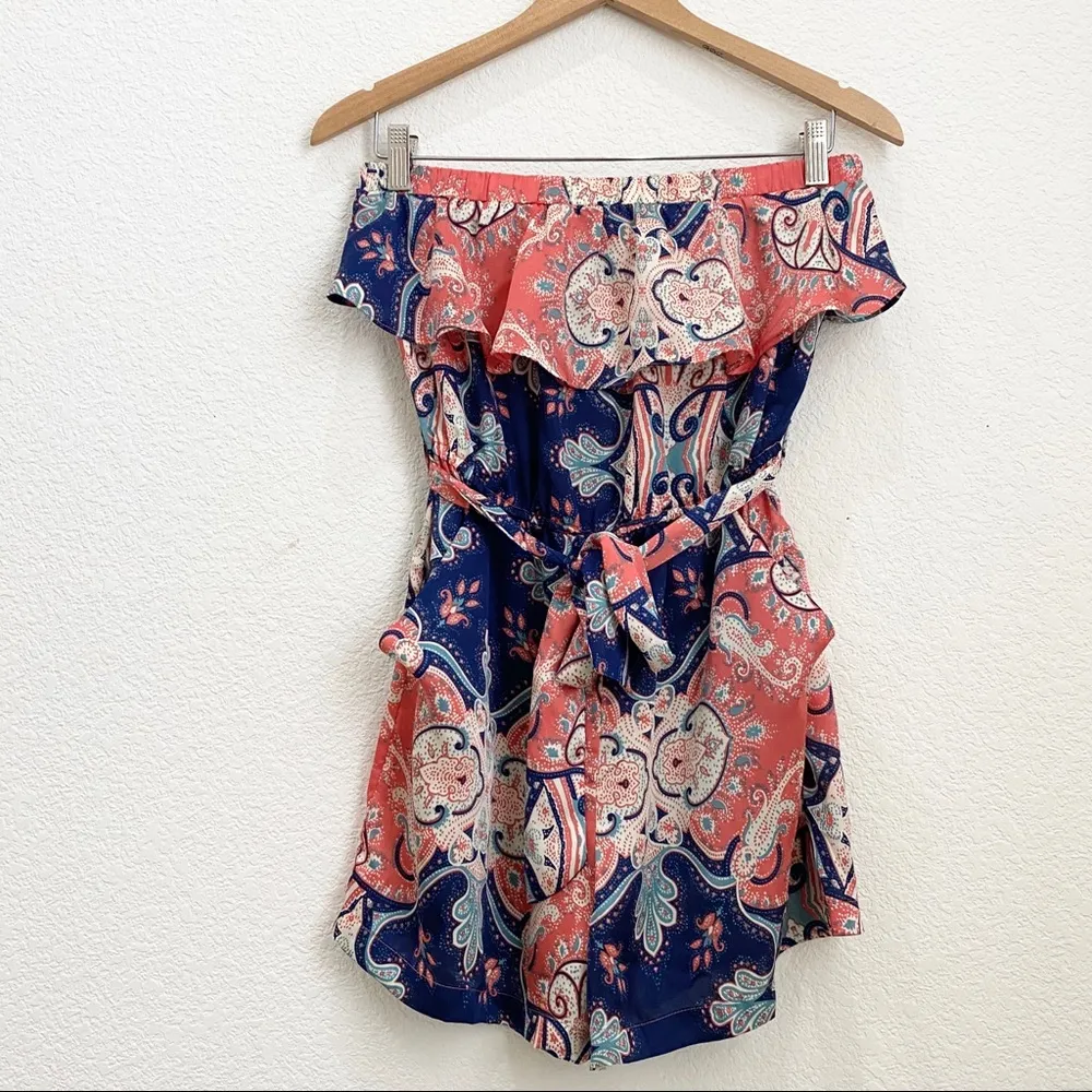 MP Metropark Ruffle Tube Strapless Romper S - Image 10