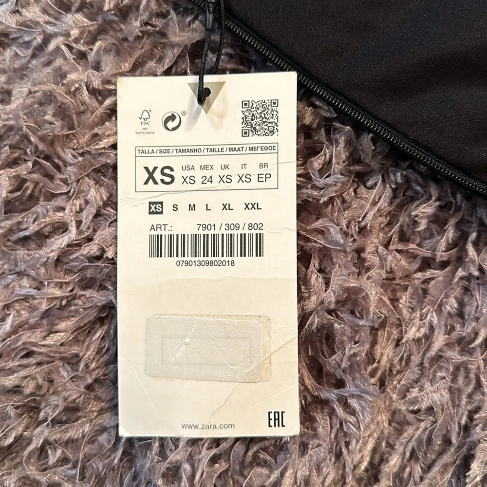 NWT ZARA purple faux feathers mini dress XS - Image 13