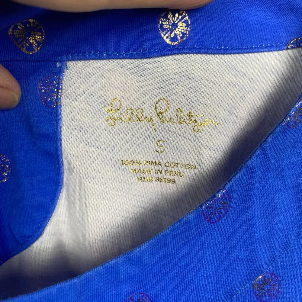 Lilly Pulitzer Bay Dress in Blue Grotto Squeeze The Juice Engineered Dress Sz.S - Image 6